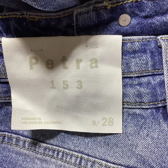 Petra High Rise Comfort Wide Flare Blue Women's Jeans - Picture 7 of 14